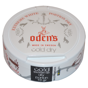 Odens Cold Extreme White Dry Portion Chewing Tobacco Bag - 1 Tin